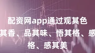 配资网app通过观其色、闻其香、品其味、悟其格、感其美